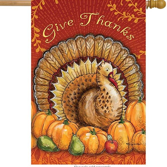 Happy Thanksgiving Funny Beagle Flag Fall Pumpkin Farmhouse Autumn